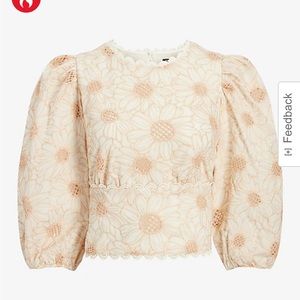 eyelet open back top